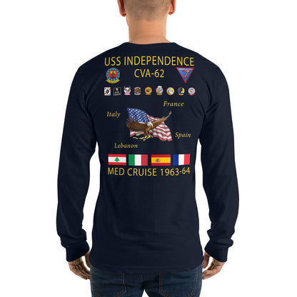 USS Independence (CVA-62) 1963-64 Long Sleeve Cruise Shirt