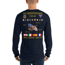 Load image into Gallery viewer, USS Independence (CVA-62) 1963-64 Long Sleeve Cruise Shirt