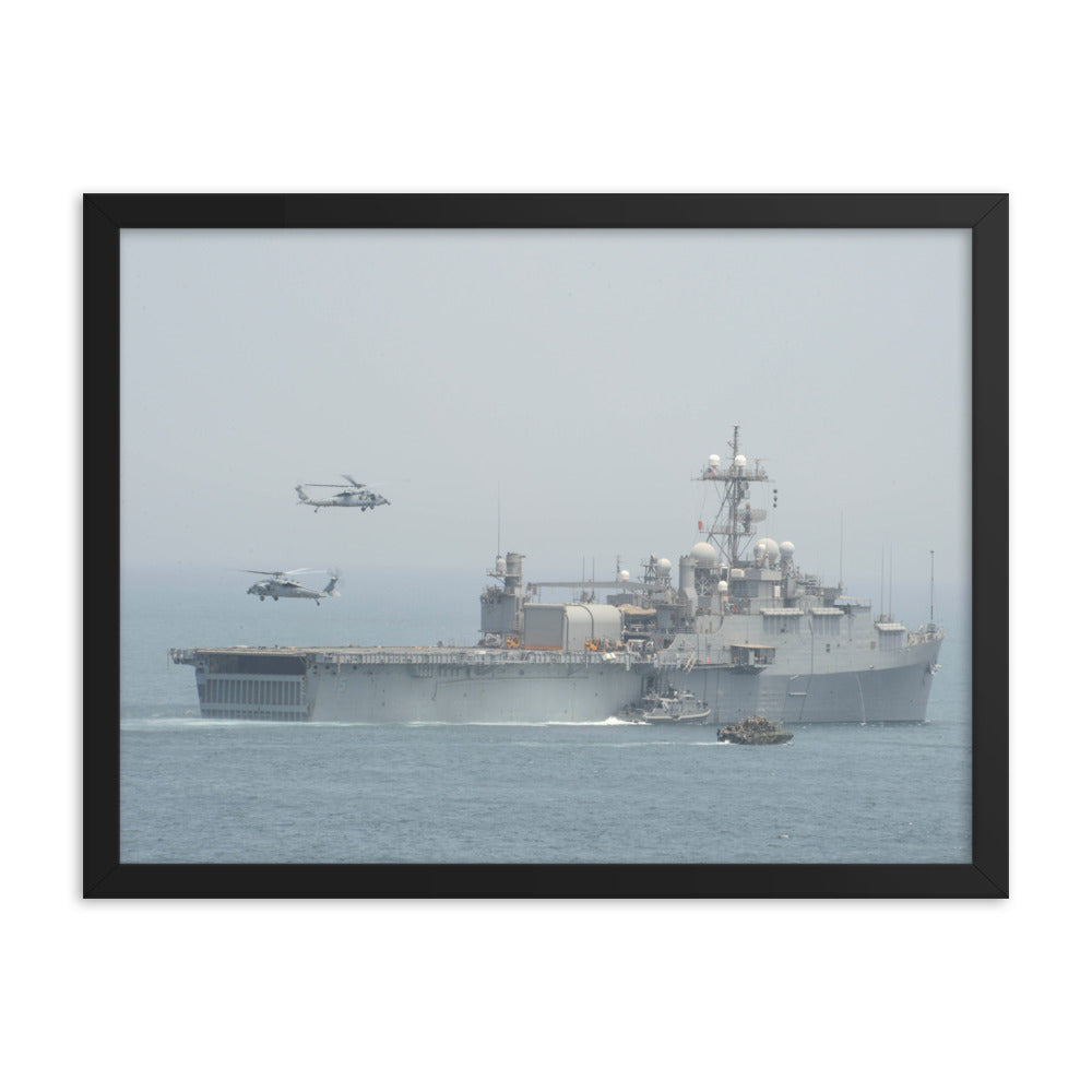 USS Ponce (LPD-15) Framed Ship Photo