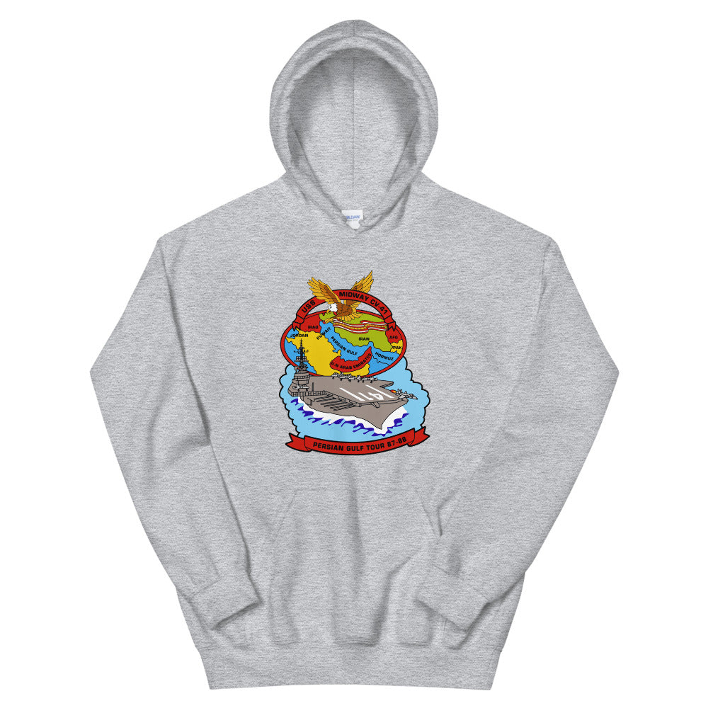 USS Midway (CV-41) Persian Gulf Tour 1987-88 Hoodie