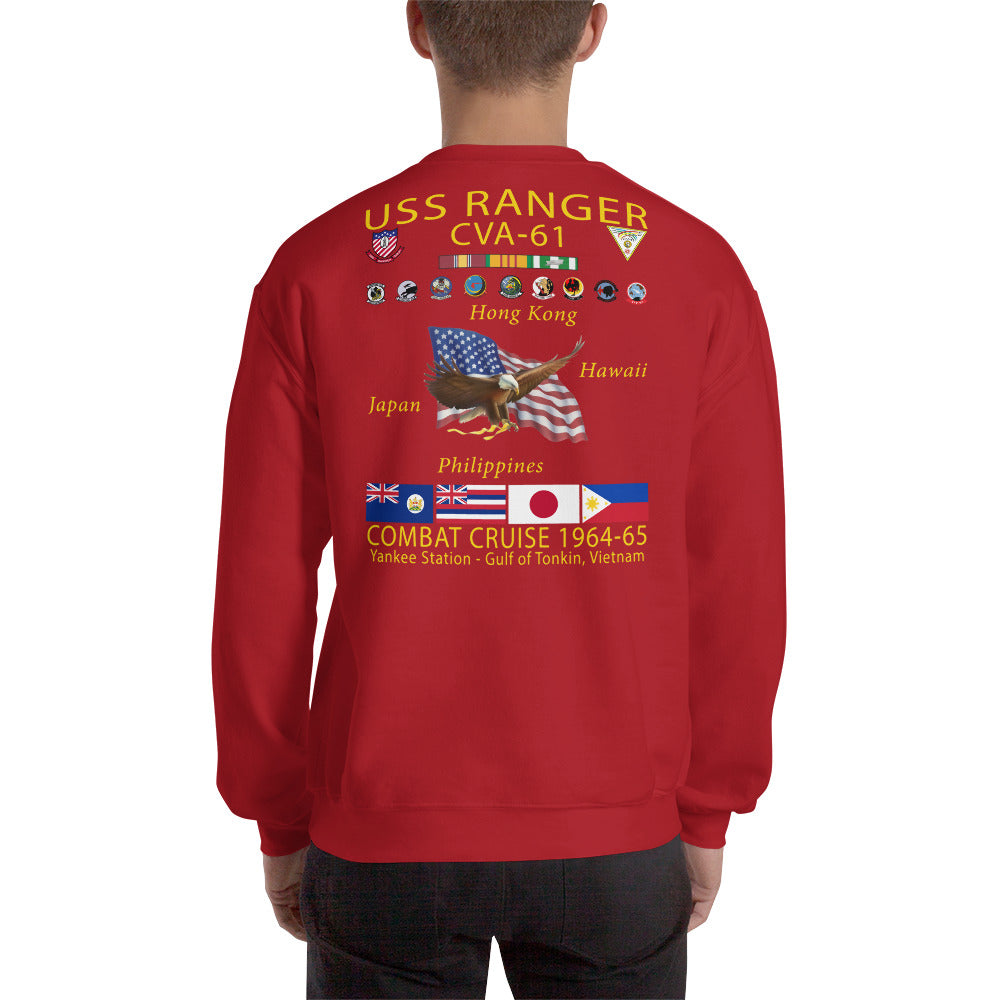 USS Ranger (CVA-61) 1964-65 Cruise Sweatshirt