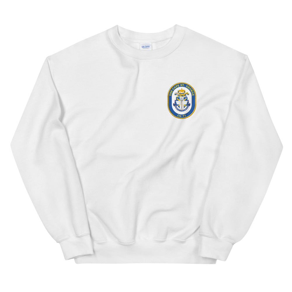 USS Cape St. George (CG-71) Ship's Crest Sweatshirt