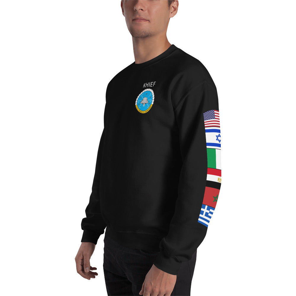 IKE CUSTOM w/FLAGS - E HUGHES - Sweatshirt