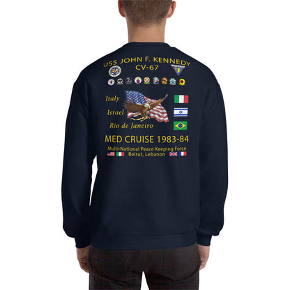 USS John F. Kennedy (CV-67) 1983-84 Cruise Sweatshirt