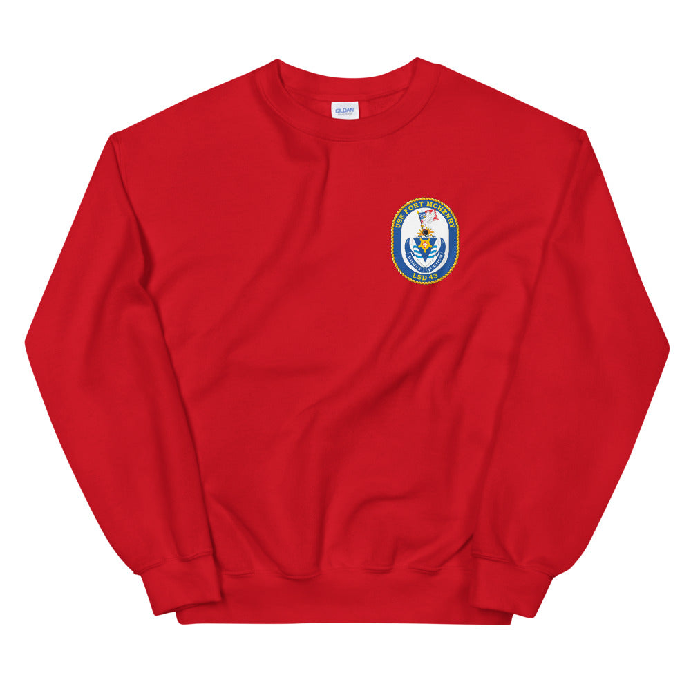 USS Fort McHenry (LSD-42) Ship's Crest Sweatshirt