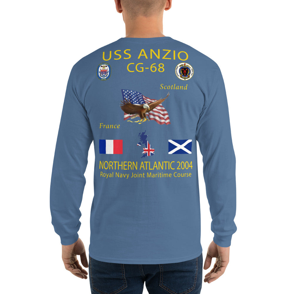 USS Anzio (CG-68) 2004 Long Sleeve Cruise Shirt