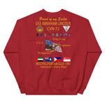 USS Abraham Lincoln (CVN-72) 1991 Cruise Sweatshirt - FAMILY