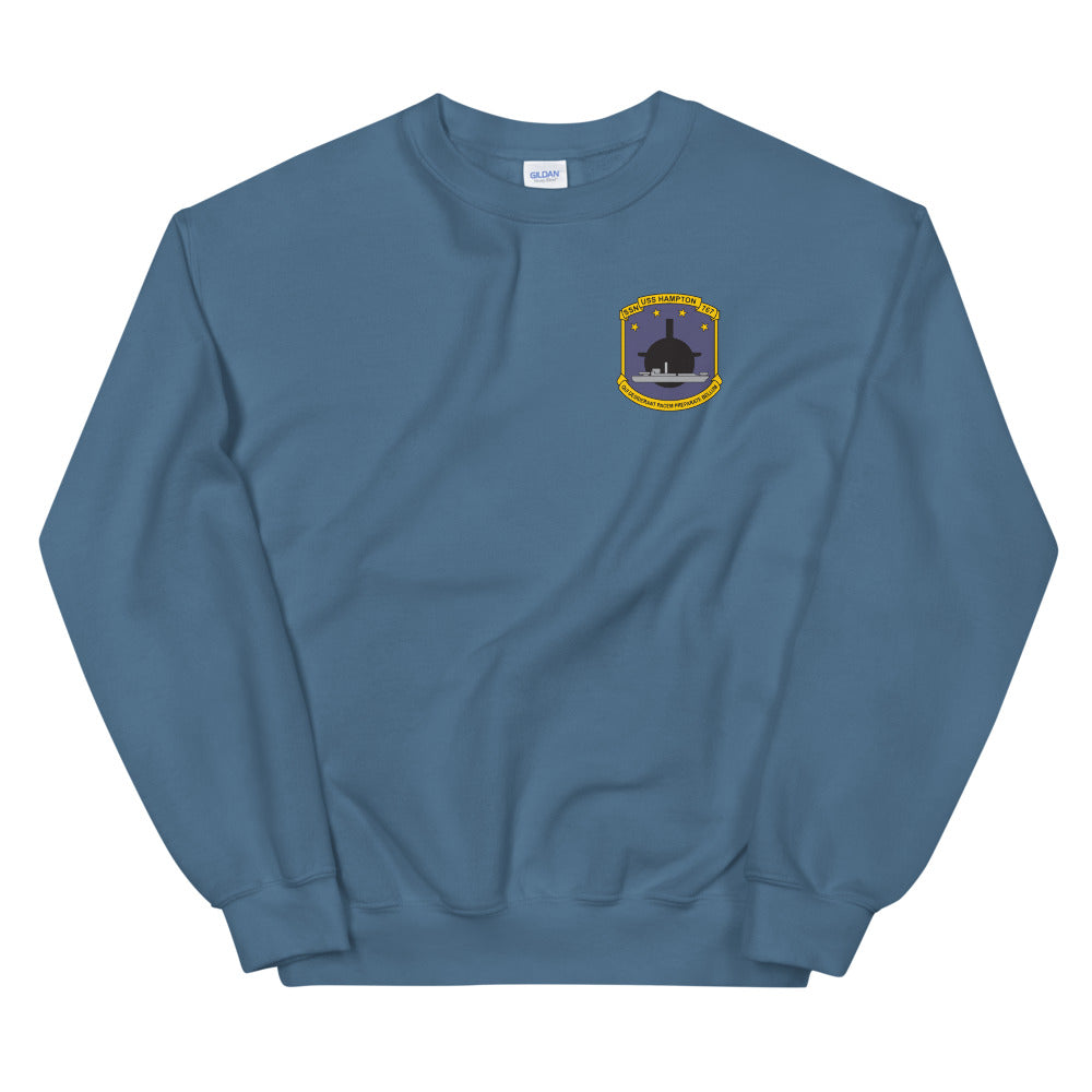 USS Hampton (SSN-767) Ship's Crest Sweatshirt