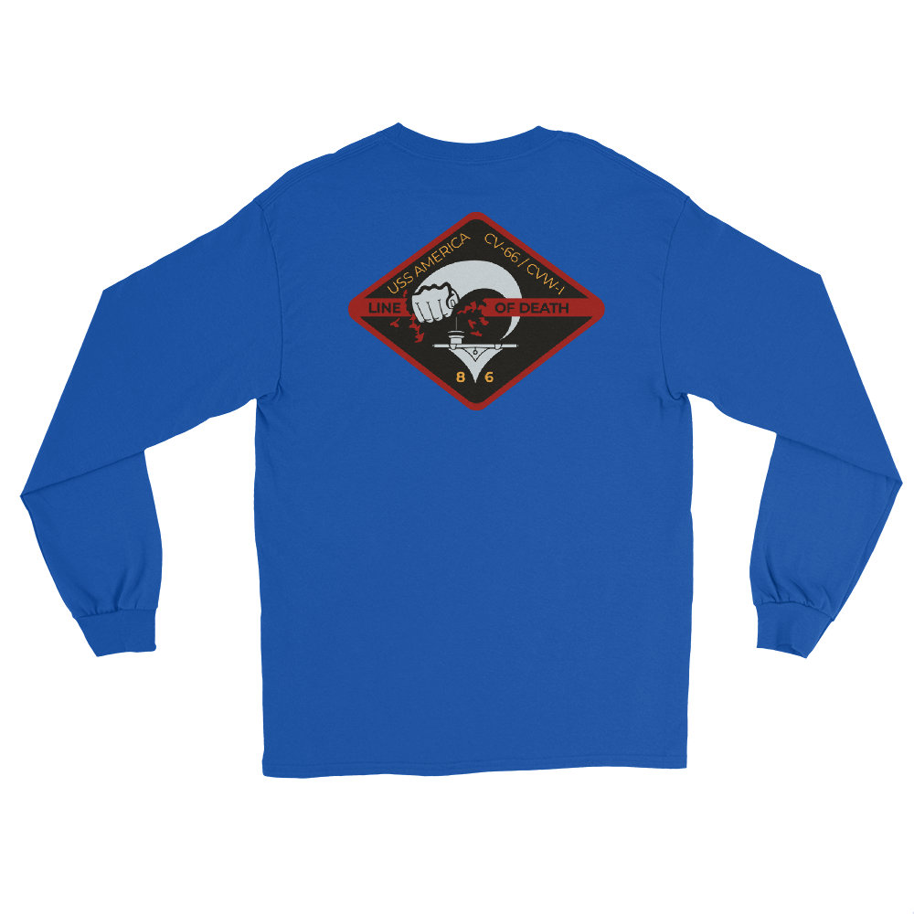 USS America (CV-66) '86 Line of Death - Special Edition Long Sleeve Shirt