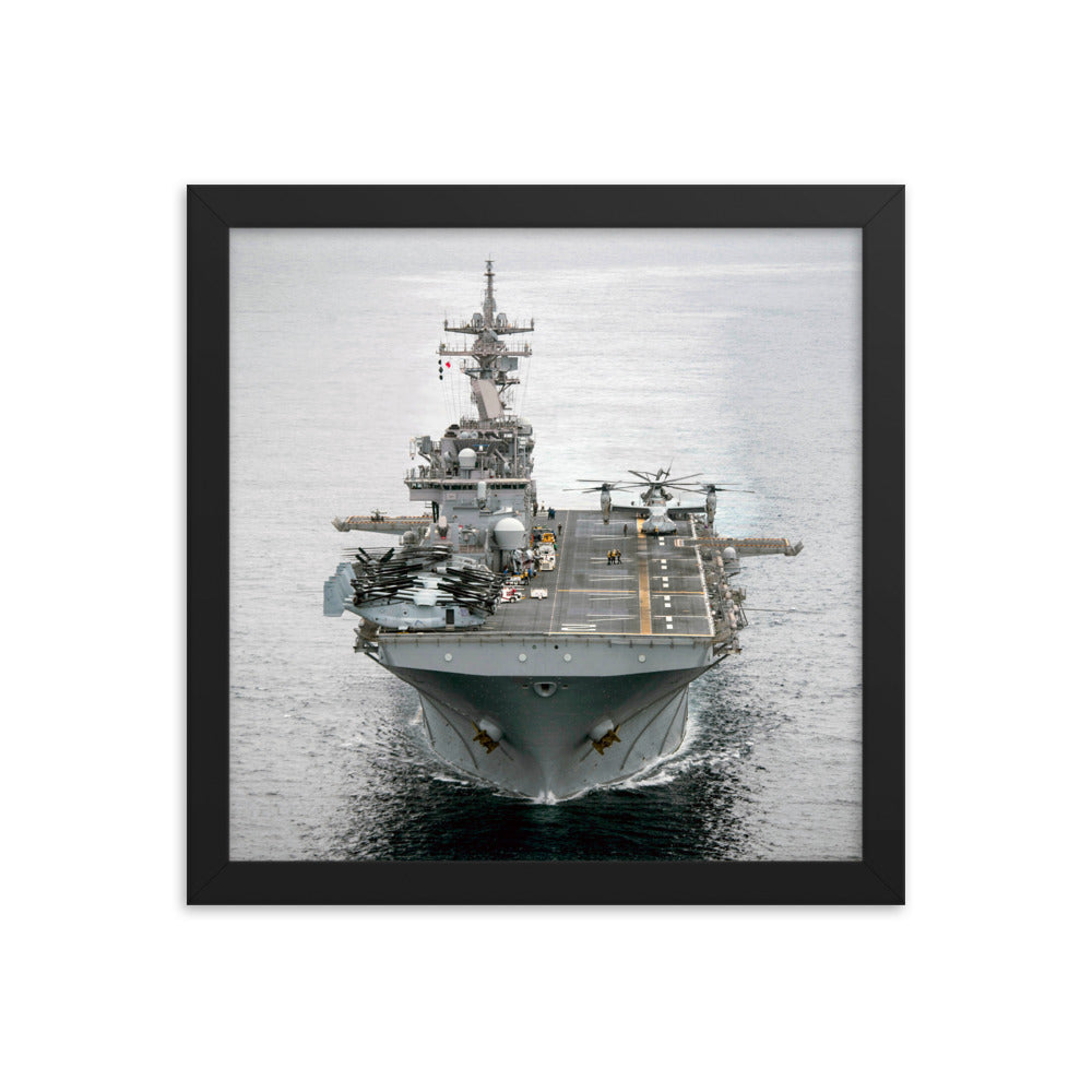 USS Essex (LHD-2) Framed Ship Photo