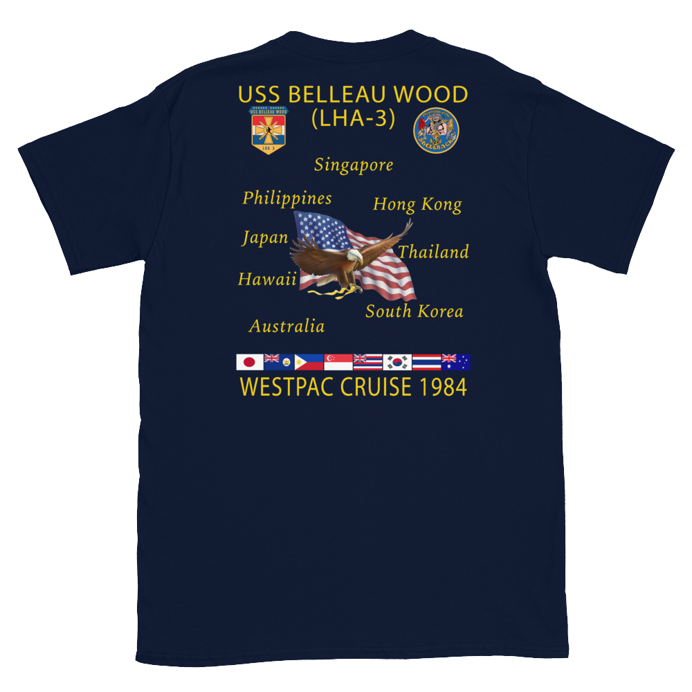 USS Belleau Wood (LHA-3) 1984 Cruise Shirt