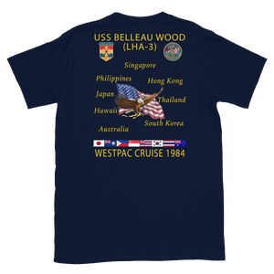 USS Belleau Wood (LHA-3) 1984 Cruise Shirt
