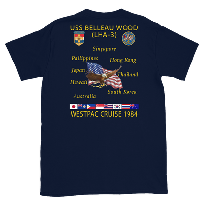 USS Belleau Wood (LHA-3) 1984 Cruise Shirt