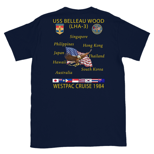 USS Belleau Wood (LHA-3) 1984 Cruise Shirt