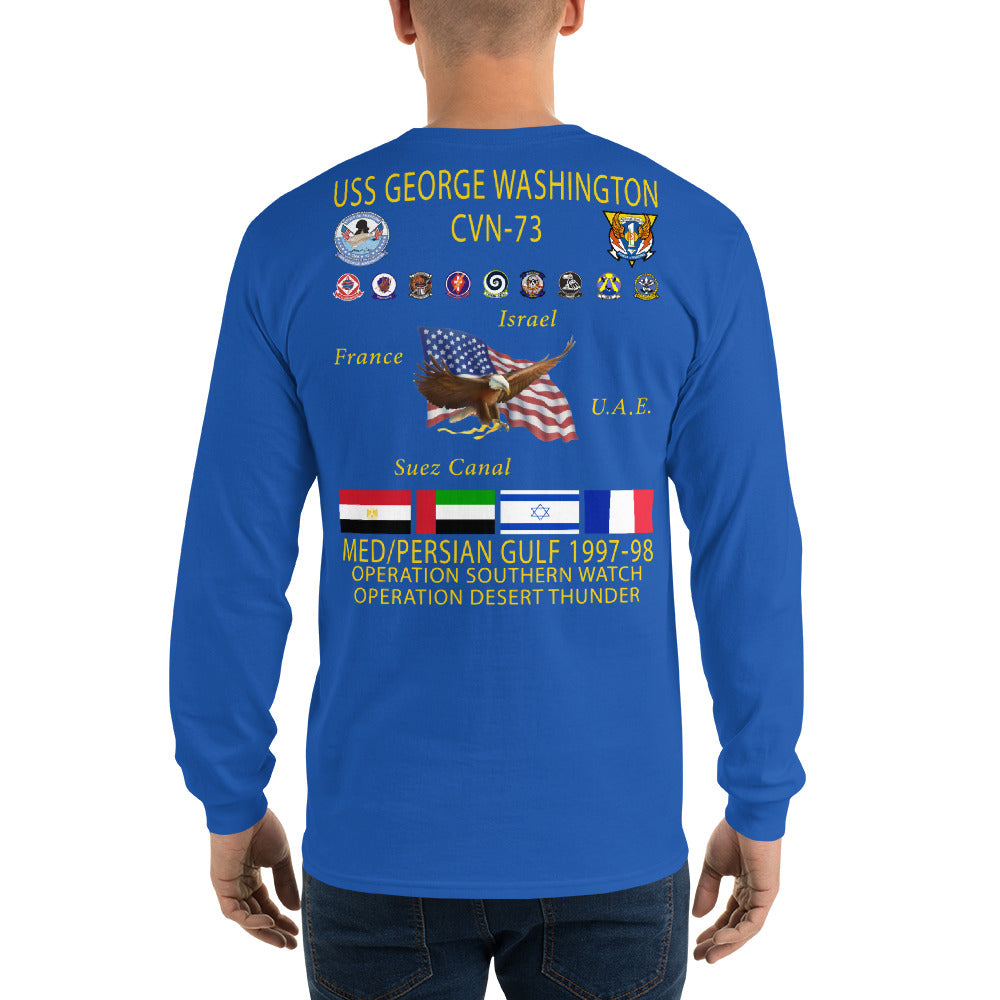 USS George Washington (CVN-73) 1997-98 Long Sleeve Cruise Shirt