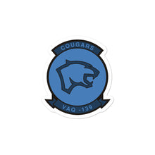 Load image into Gallery viewer, VAQ-139 Cougars Squadron Crest Vinyl Sticker