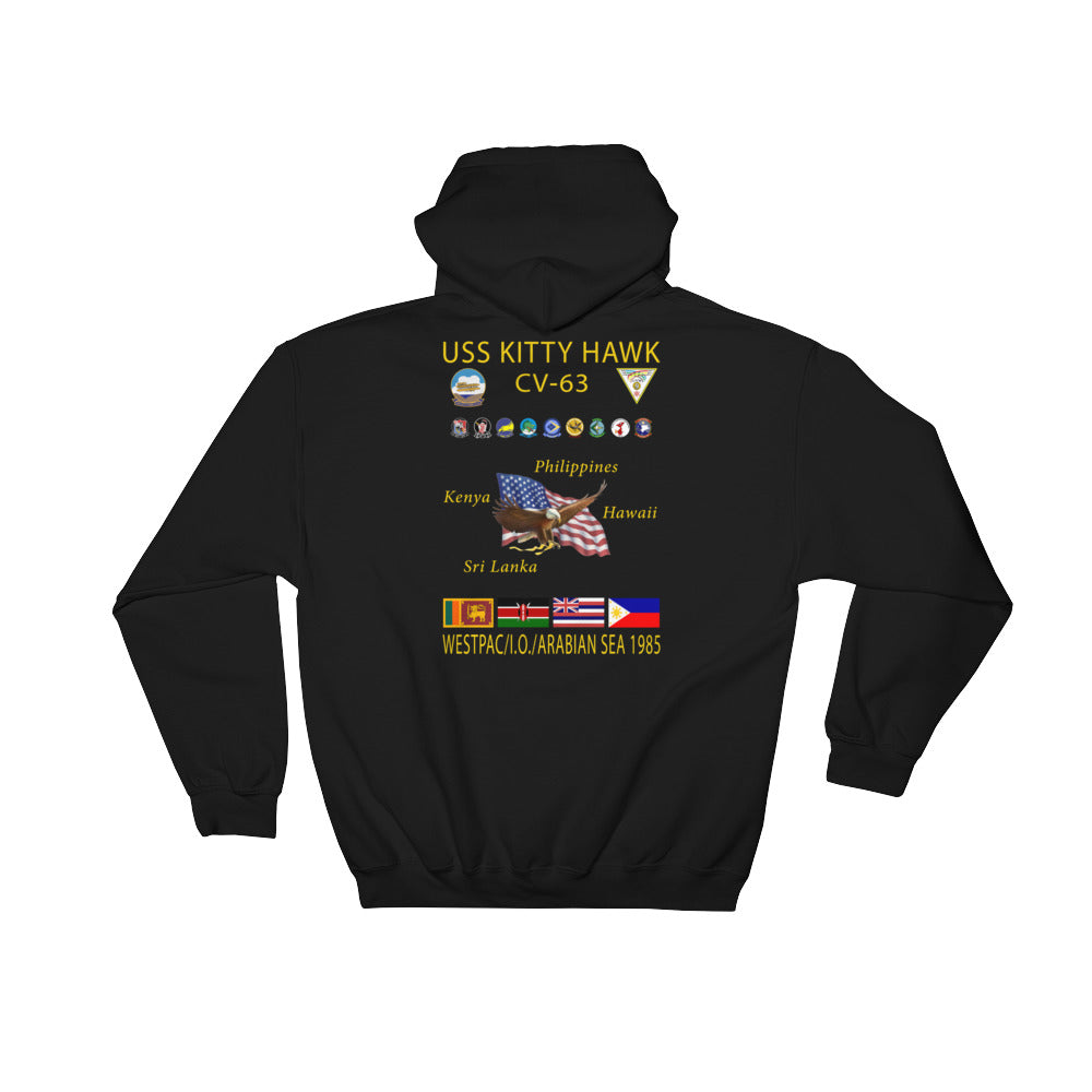USS Kitty Hawk (CV-63) 1985 Cruise Hoodie