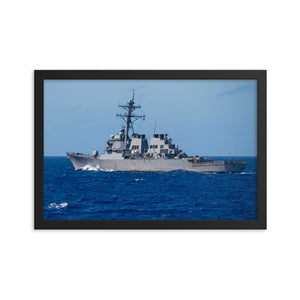 USS Curtis Wilbur (DDG-54) Framed Ship Photo