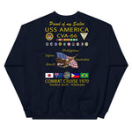 USS America (CVA-66) 1970 Cruise Sweatshirt - FAMILY