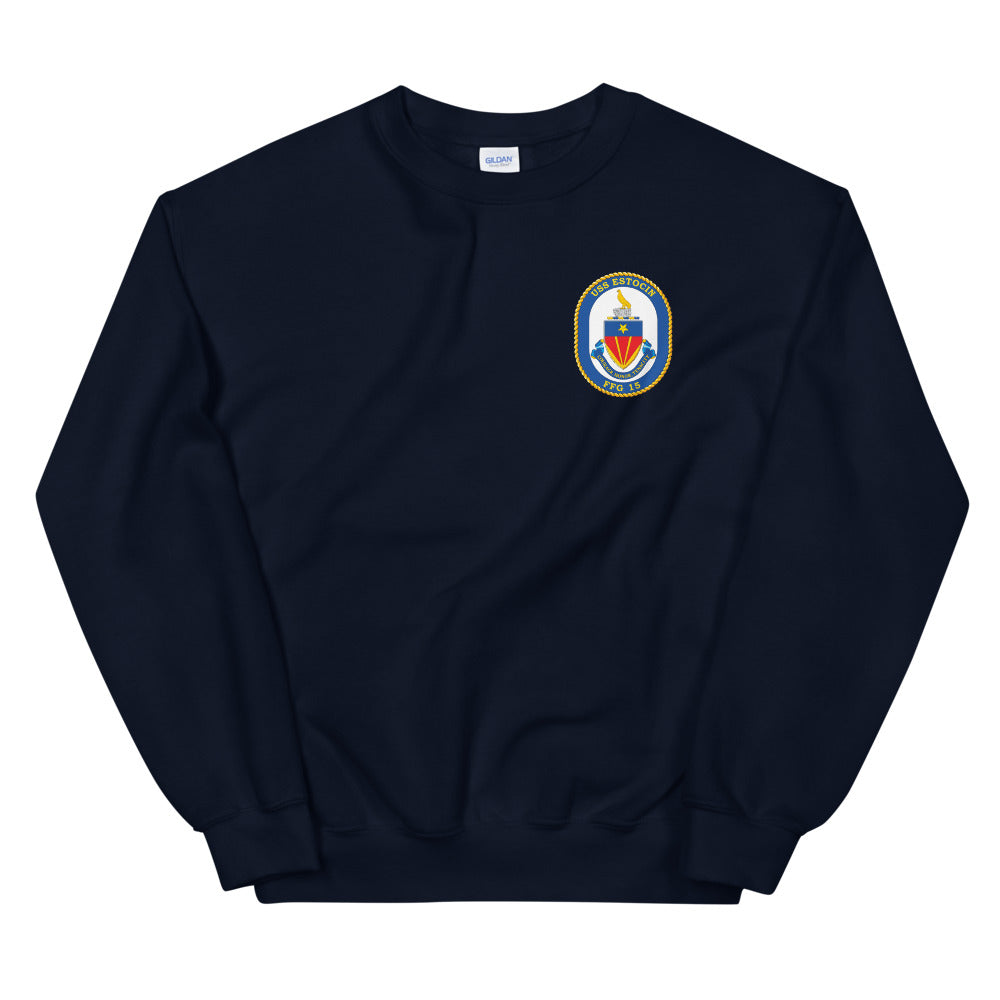 USS Estocin (FFG-15) Ship's Crest Sweatshirt