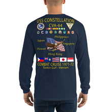Load image into Gallery viewer, USS Constellation (CVA-64) 1971-72 Long Sleeve Cruise Shirt