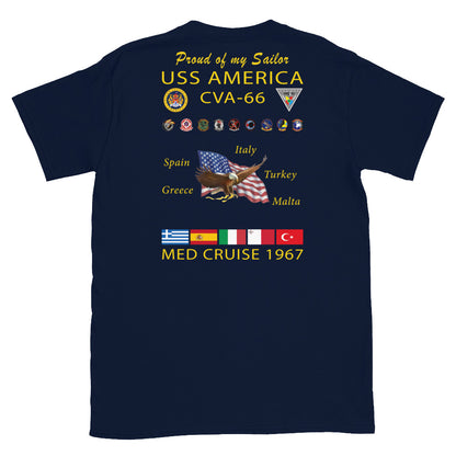 USS America (CVA-66) 1967 Cruise Shirt - FAMILY