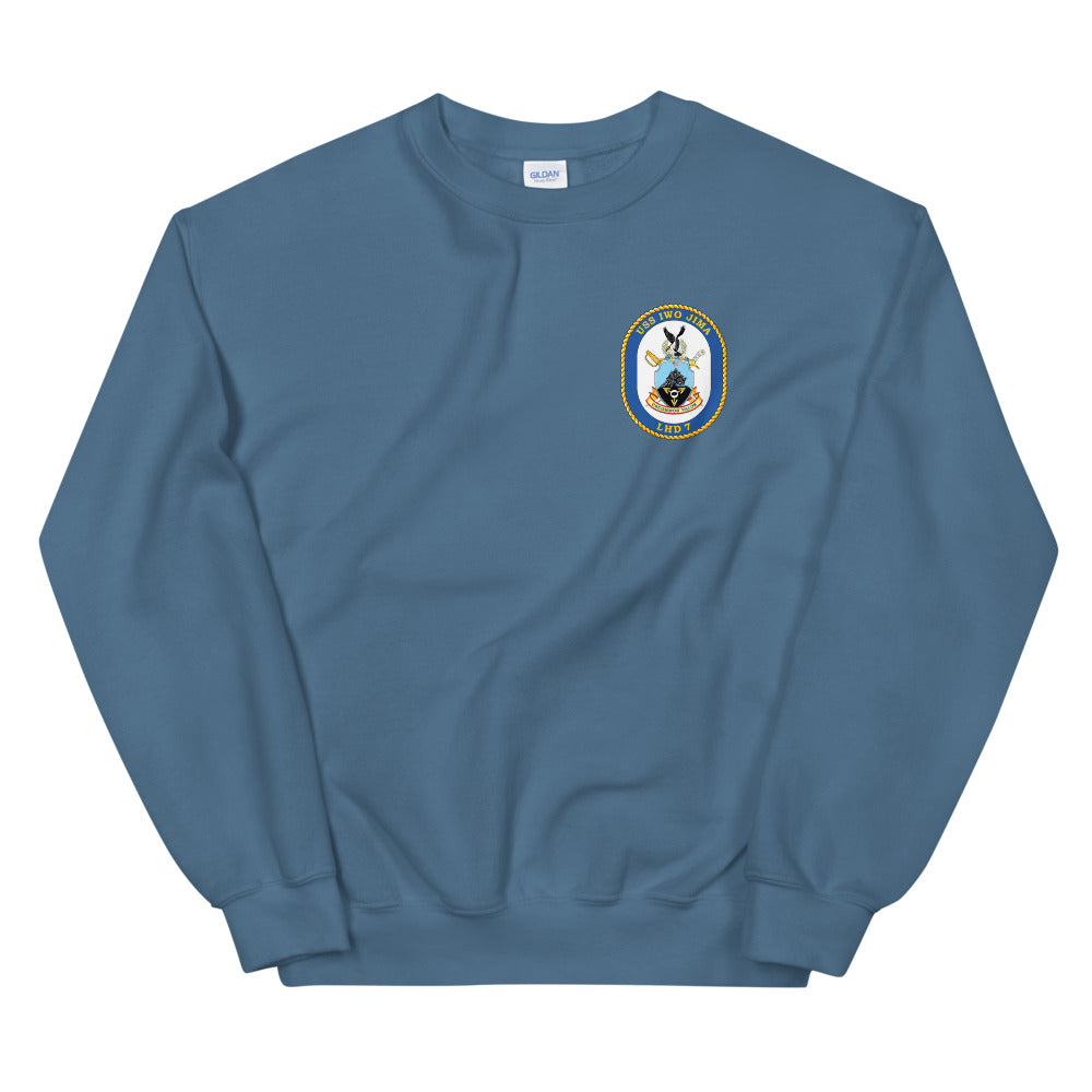 USS Iwo Jima (LHD-7) Ship's Crest Sweatshirt