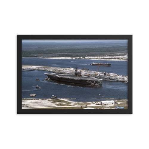 USS Saratoga (CV-60) Framed Ship Photo