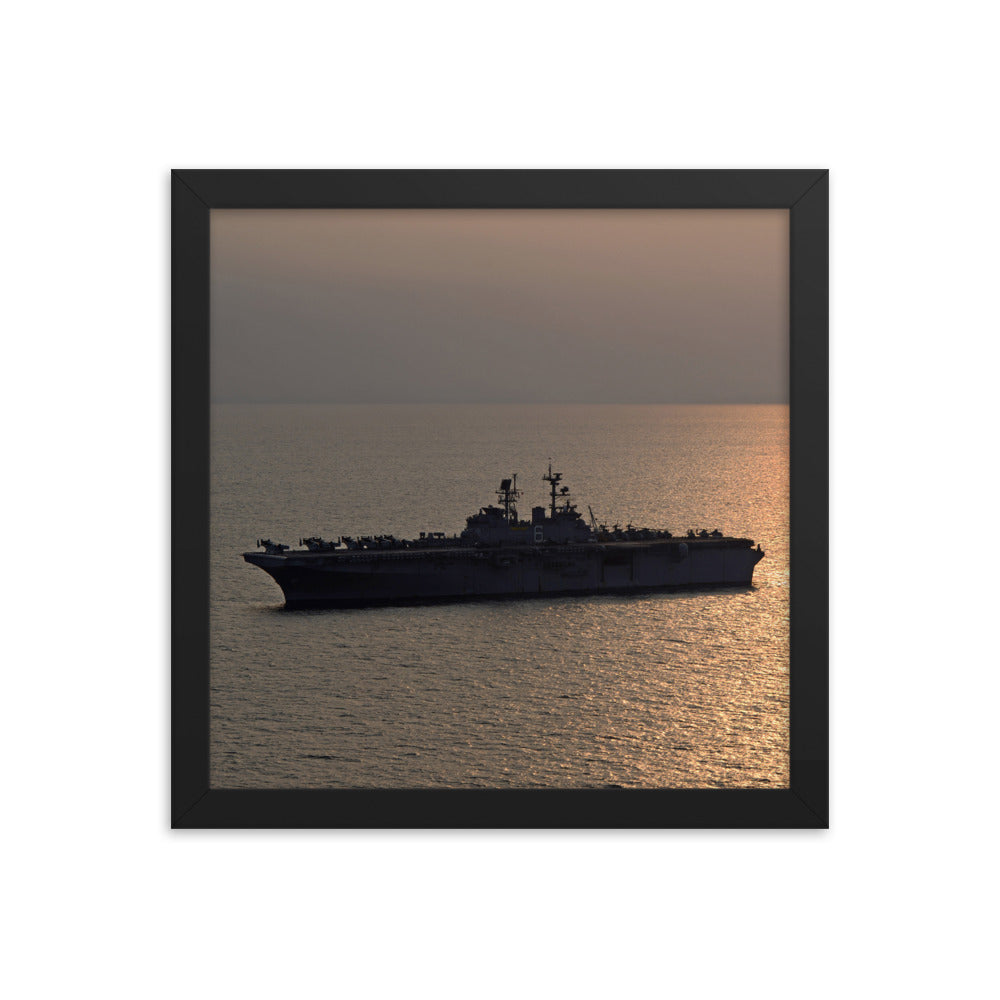 USS Bonhomme Richard (LHD-6) Framed Ship Photo
