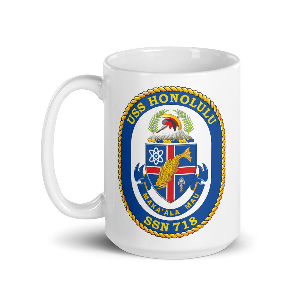 USS Honolulu (SSN-718) Ship's Crest Mug