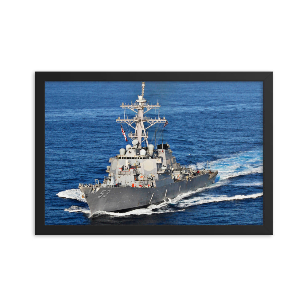 USS John Paul Jones (DDG-53) Framed Ship Photo