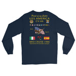 USS America (CV-66) 1986 Cruise Long Sleeve Shirt - FAMILY