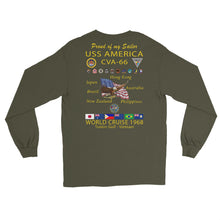 Load image into Gallery viewer, USS America (CVA-66) 1968 Long Sleeve Cruise Shirt - FAMILY