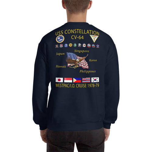 USS Constellation (CV-64) 1978-79 Cruise Sweatshirt