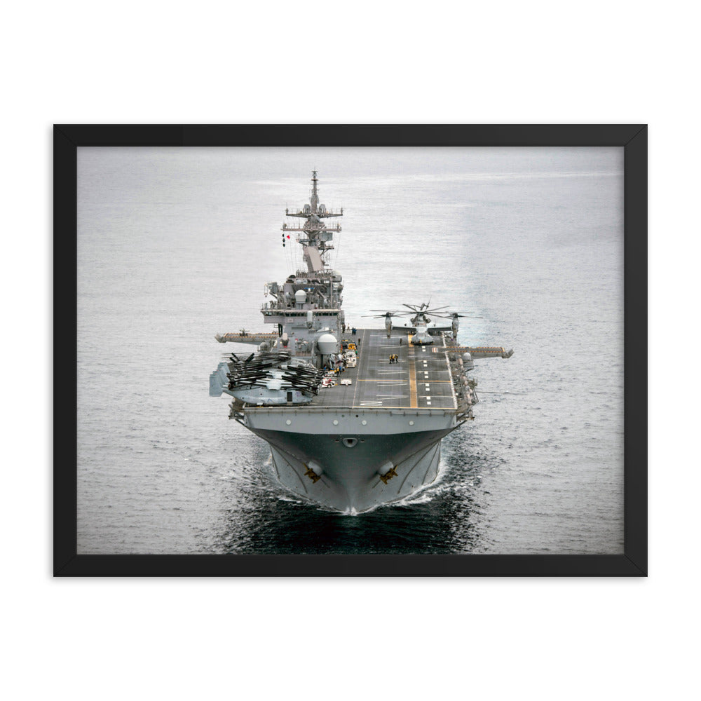 USS Essex (LHD-2) Framed Ship Photo
