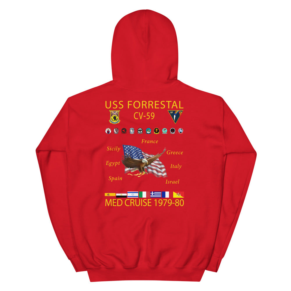 USS Forrestal (CV-59) 1979-80 Cruise Hoodie