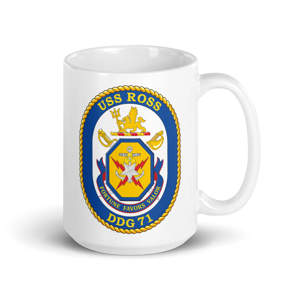 USS Ross (DDG-71) Ship's Crest Mug
