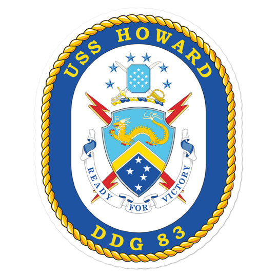 USS Howard (DDG-83) Ship's Crest Vinyl Sticker