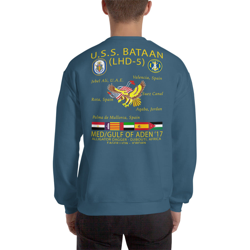USS Bataan (LHD-5) 2017 Cruise Sweatshirt