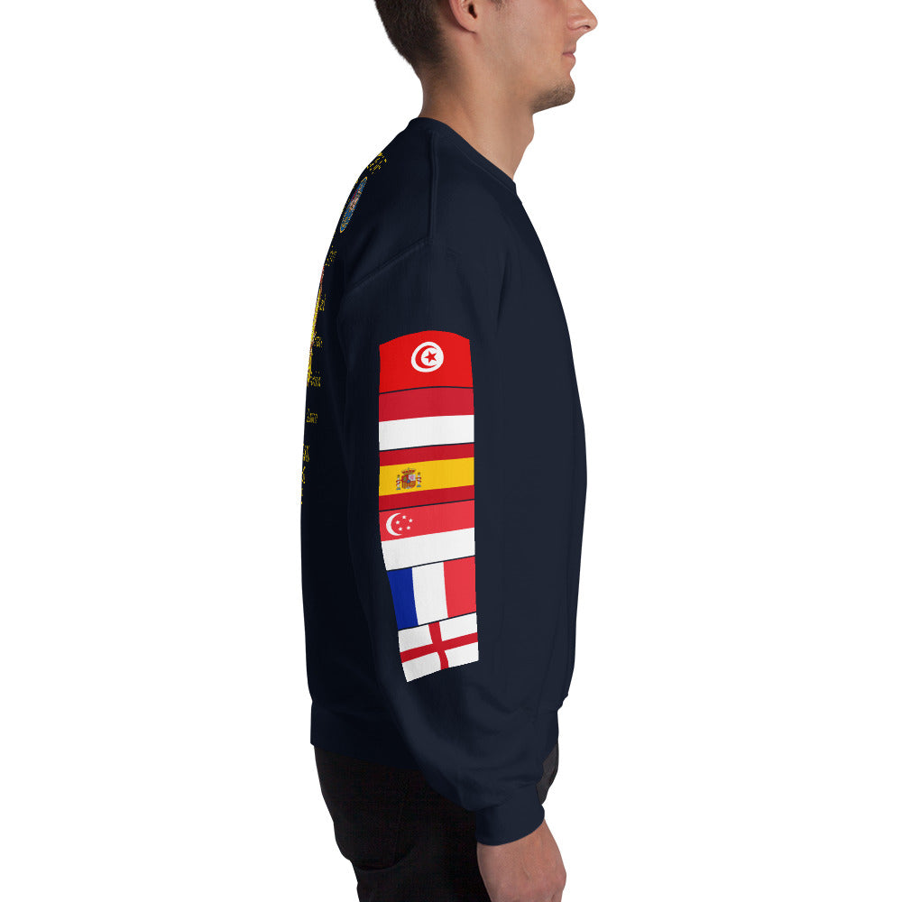 IKE CUSTOM w/FLAGS - E HUGHES - Sweatshirt