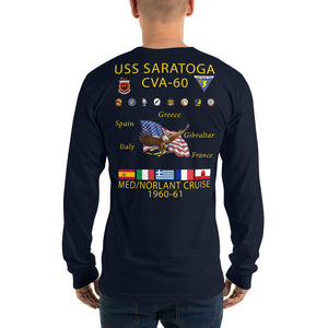USS Saratoga (CVA-60) 1960-61 Long Sleeve Cruise Shirt