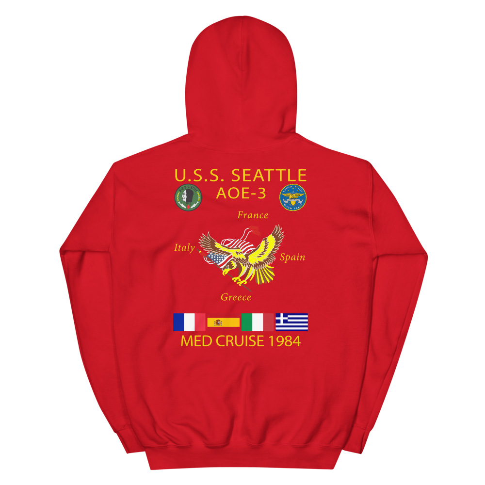 USS Seattle (AOE-3) 1984 Cruise Hoodie