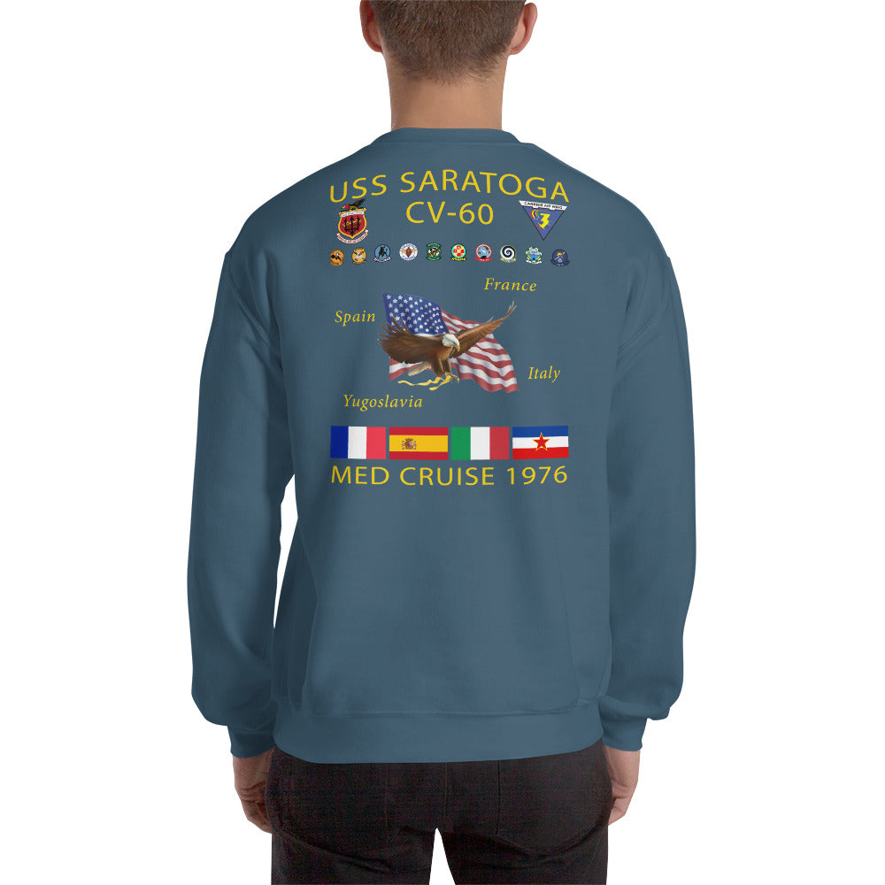 USS Saratoga (CV-60) 1976 Cruise Sweatshirt