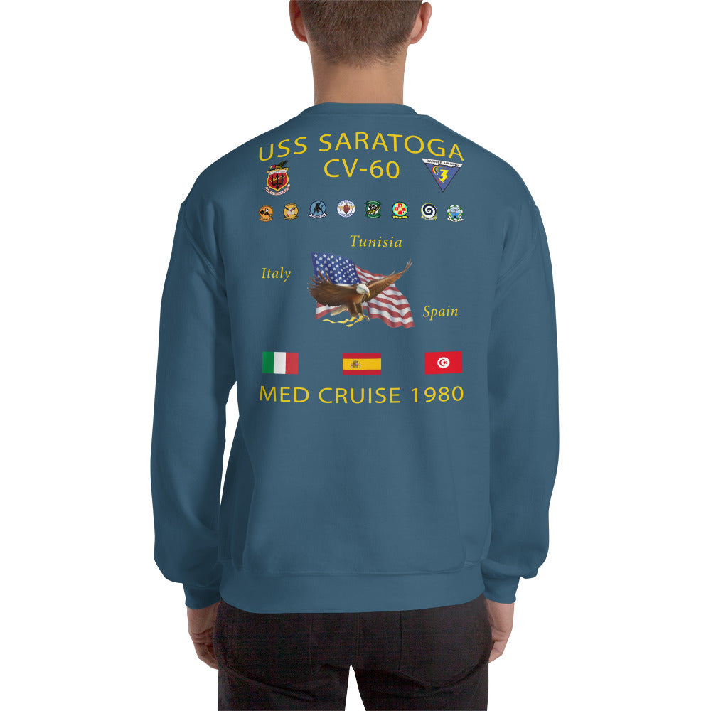USS Saratoga (CV-60) 1980 Cruise Sweatshirt