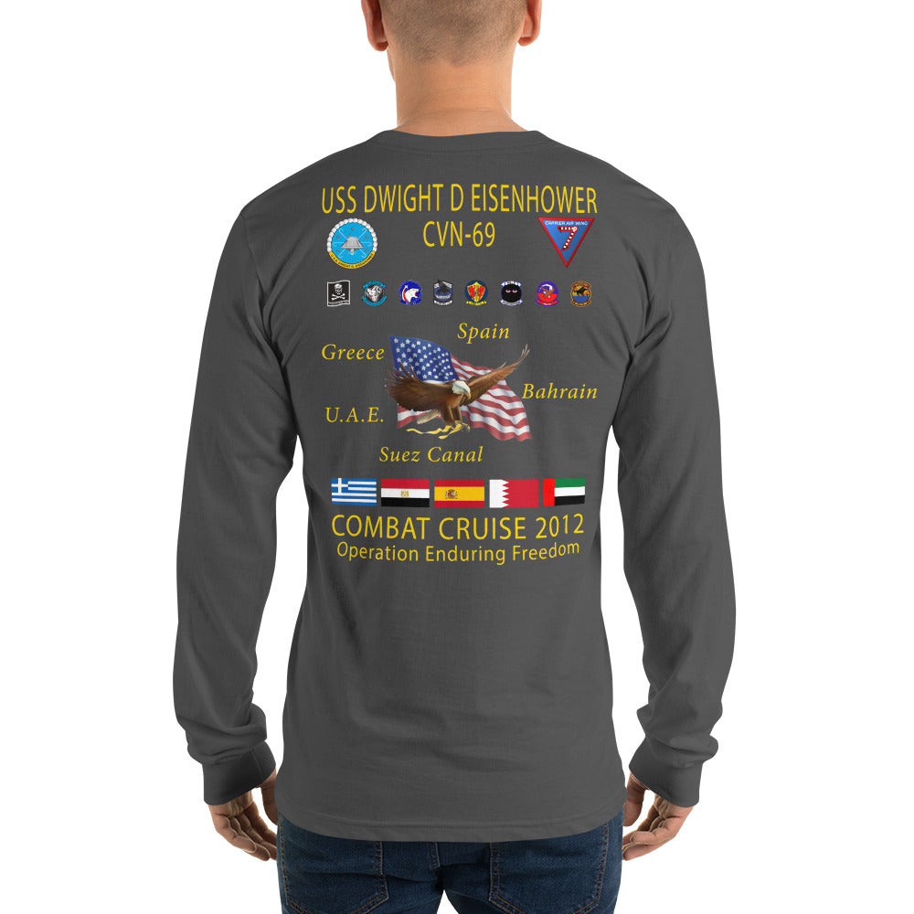USS Dwight D. Eisenhower (CVN-69) 2012 Long Sleeve Cruise Shirt