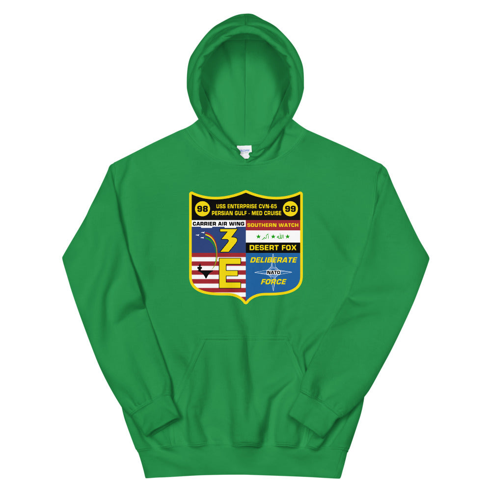 USS Enterprise (CVN-65) '98-'99 Persian Gulf - Med Cruise Hoodie