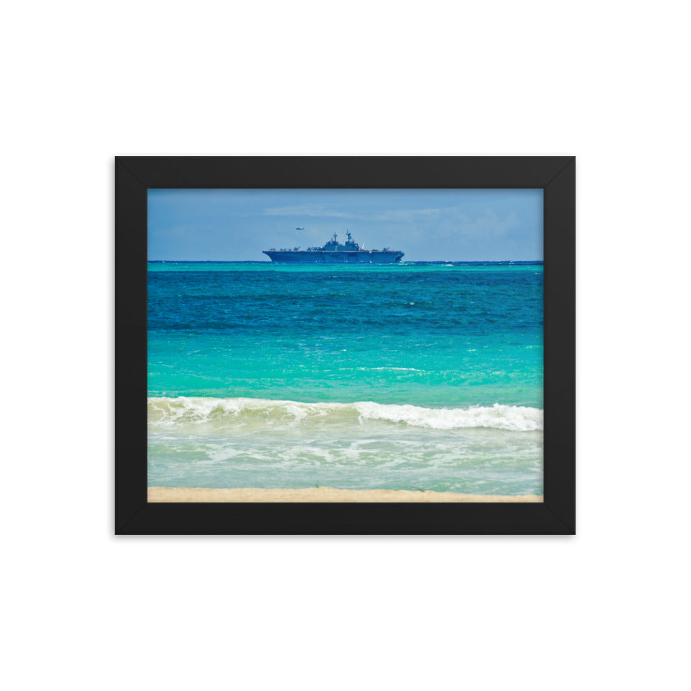 USS Essex (LHD-2) Framed Ship Photo