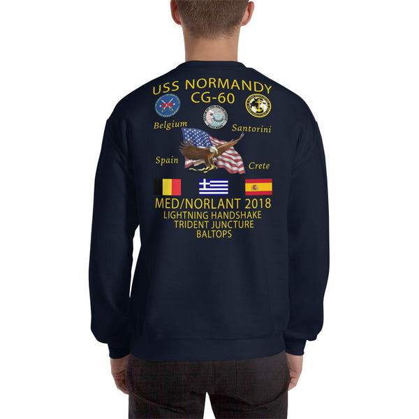 USS Normandy (CG-60) 2018 Cruise Sweatshirt