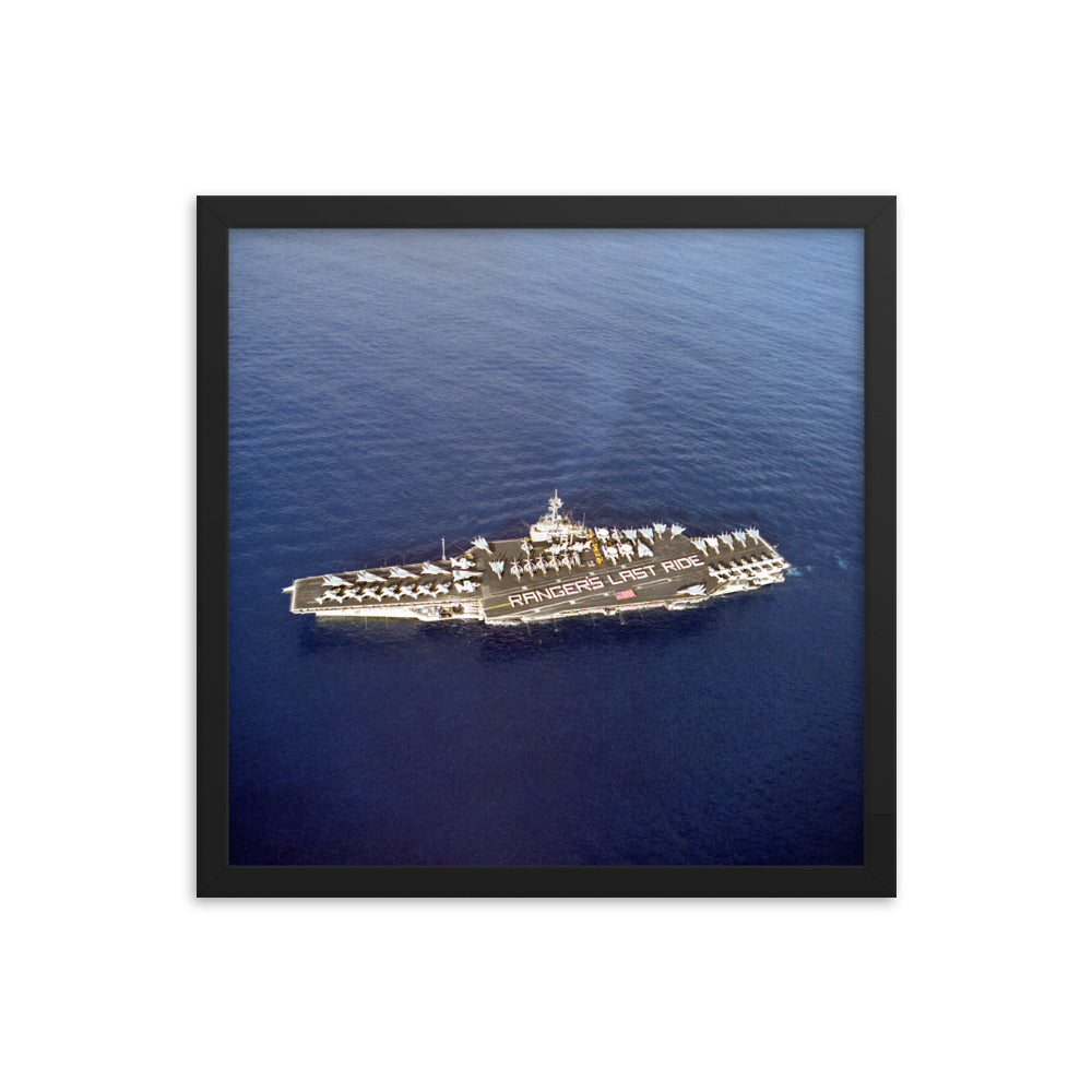 USS Ranger (CV-61) Framed Ship Photo - Ranger Last Ride