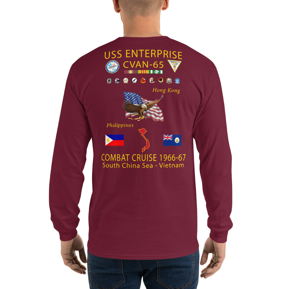USS Enterprise (CVAN-65) 1966-67 Long Sleeve Cruise Shirt
